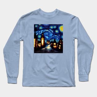 Starry Night Over Hogsmeade Long Sleeve T-Shirt